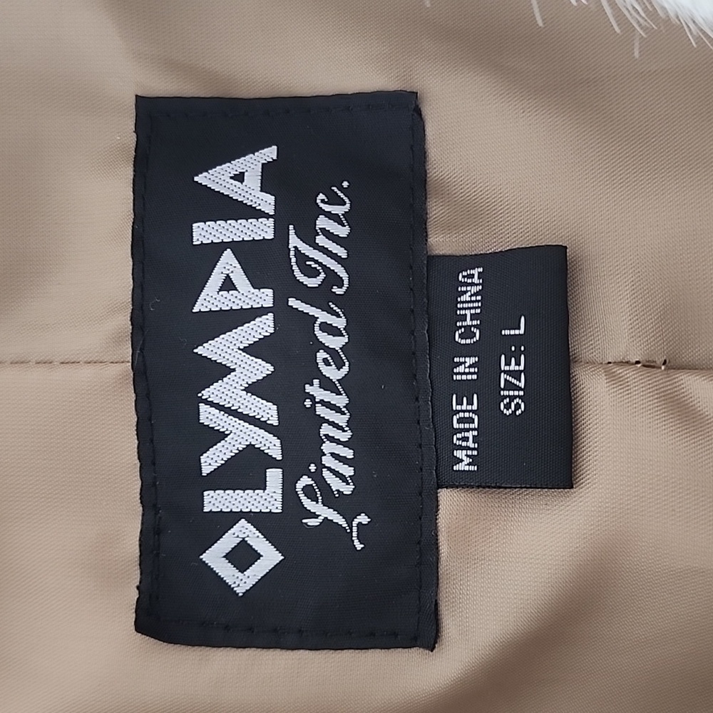 Olympia tan faux fur coat, excellent condition, sz L (12-16) - Picture 6 of 9